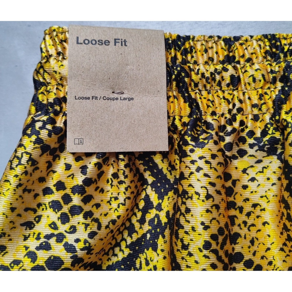NIKE FLY Women XS Vivid‎ Sulfur DRI-FIT Loose Snake Print Basketball Shorts NEW - Picture 15 of 16